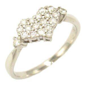 JEWELRY Diamond Ring 18KWG White Gold Used women US size 6